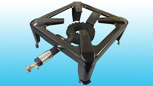 Large Cast Iron Single Gas Boiling Ring LPG For Distillation Kits - High Powered